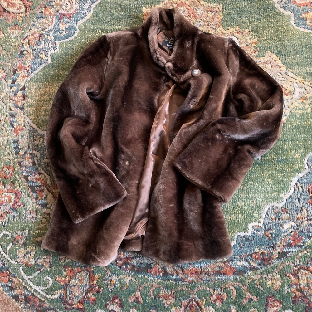 Classic Antique Faux Fur Jacket